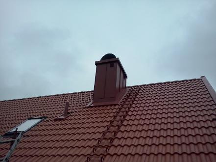Helbeslagen skorsten